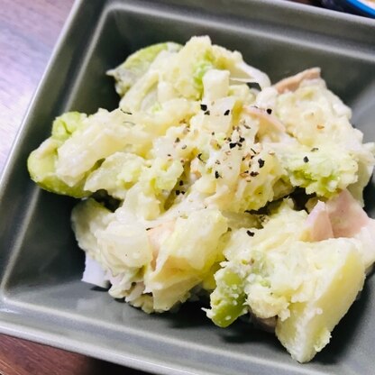 そら豆とじゃが芋どっちもホクホク^^とってもおいしかったです！また作りたいです。